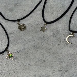 four necklaces